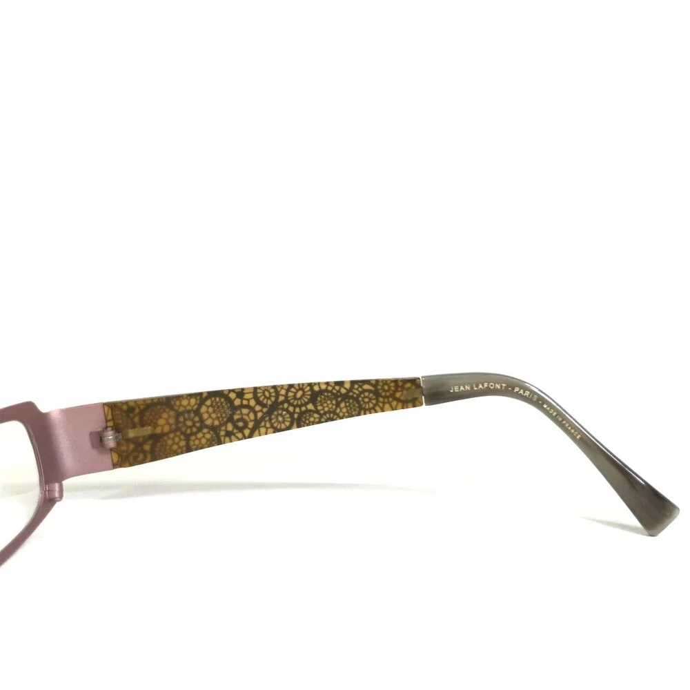 Lafont Eyeglasses Frames ATMOSPHERE 275 Black Pink Floral Rectangular 50-17-135